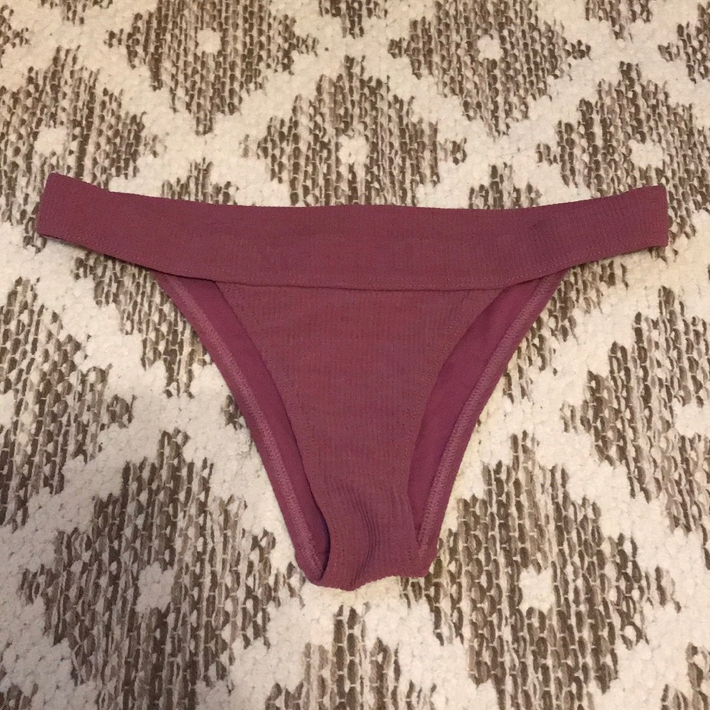 Purple Ribbed Bikini - Picture 2 of 5
